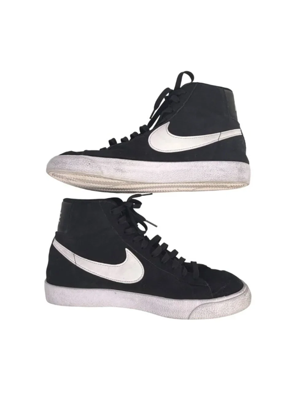 Nike Blazer Mid '77 Black High-Top Suede Sneakers Men's Size 7.5